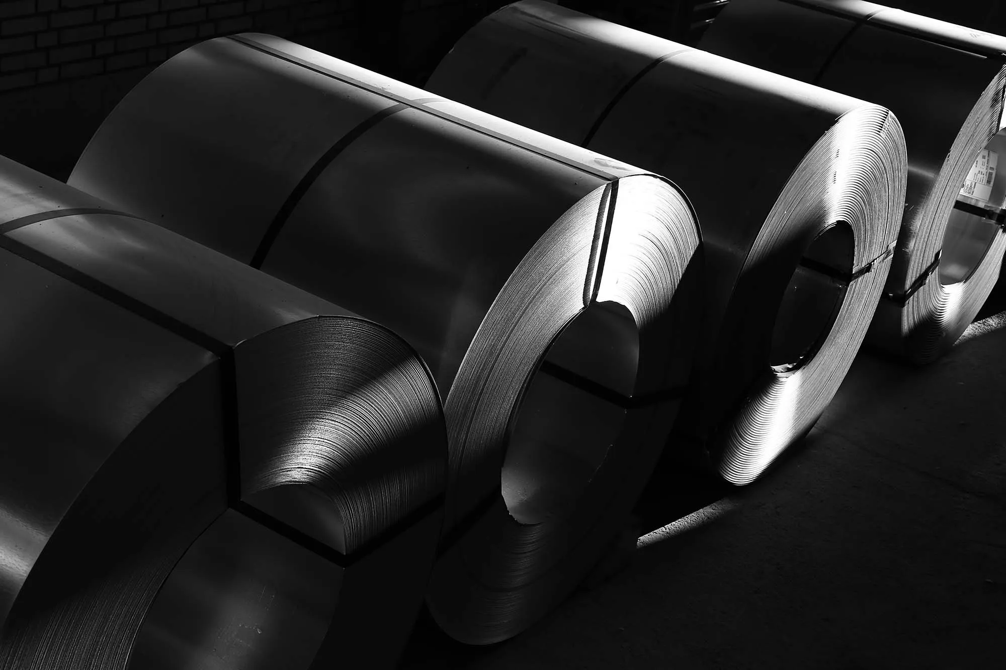 Coils of stainless steel in the Diamond Stainless workshop